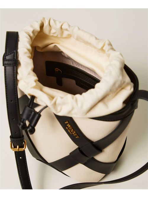 Borsa a secchiello in canvas TWINSET | TB7270/02711